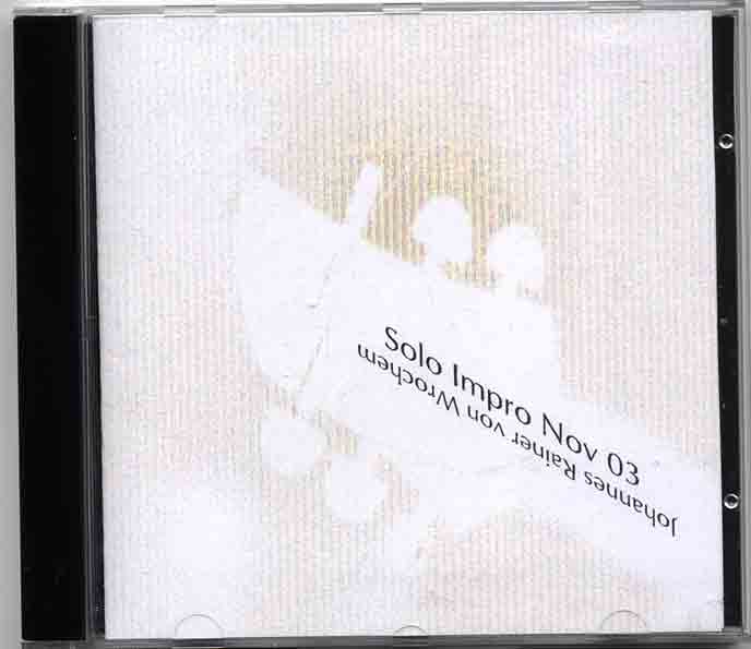 Solo Impro Nov 03 CD Front